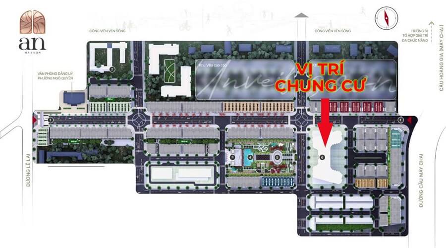 Mặt bằng tổng thể dự án ANmaison Hải Phòng