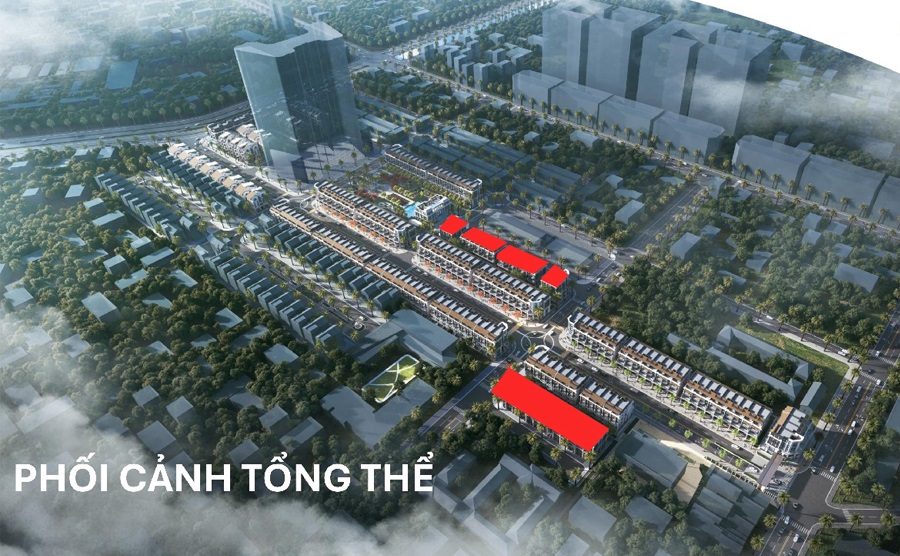 Vị trí các căn được thiết kế theo phong cách Duplex kết hợp 2 mặt tiền