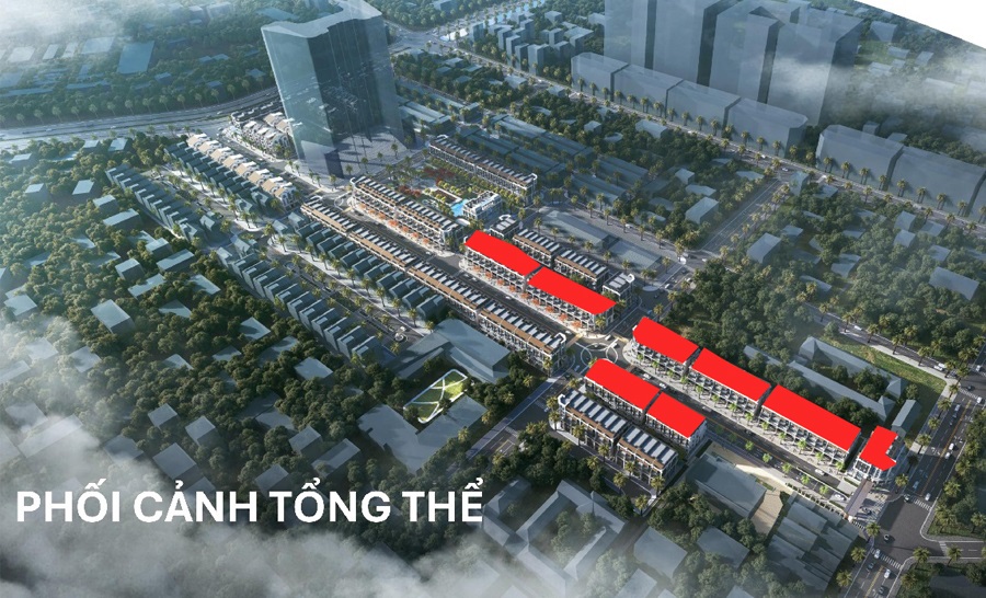 Vị trí 61 căn thiết kế phong cách 2 mặt tiền vườn riêng