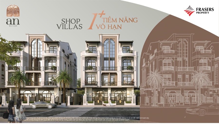 Khu Shop Villas Dự án ANmaison Hải Phòng