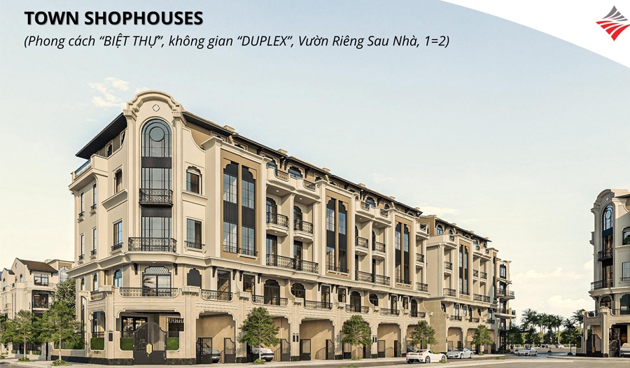 Khu Town Shophouses Dự Án ANmaison- Hải Phòng