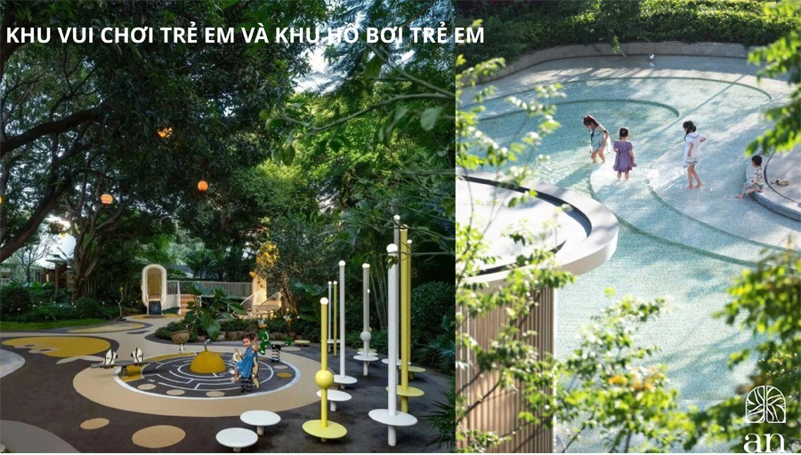 Khu vui chơi trẻ Em tại công viên trung tâm ANmaison